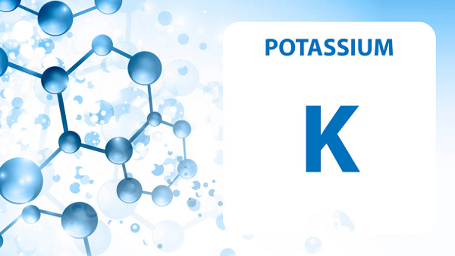 Hình minh họa ký hiệu nguyên tố kali (K, Potassium)